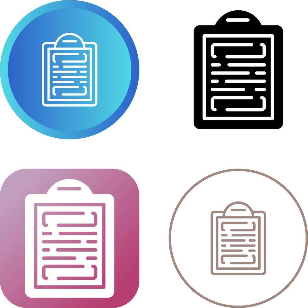 Clipboard Vector Icon