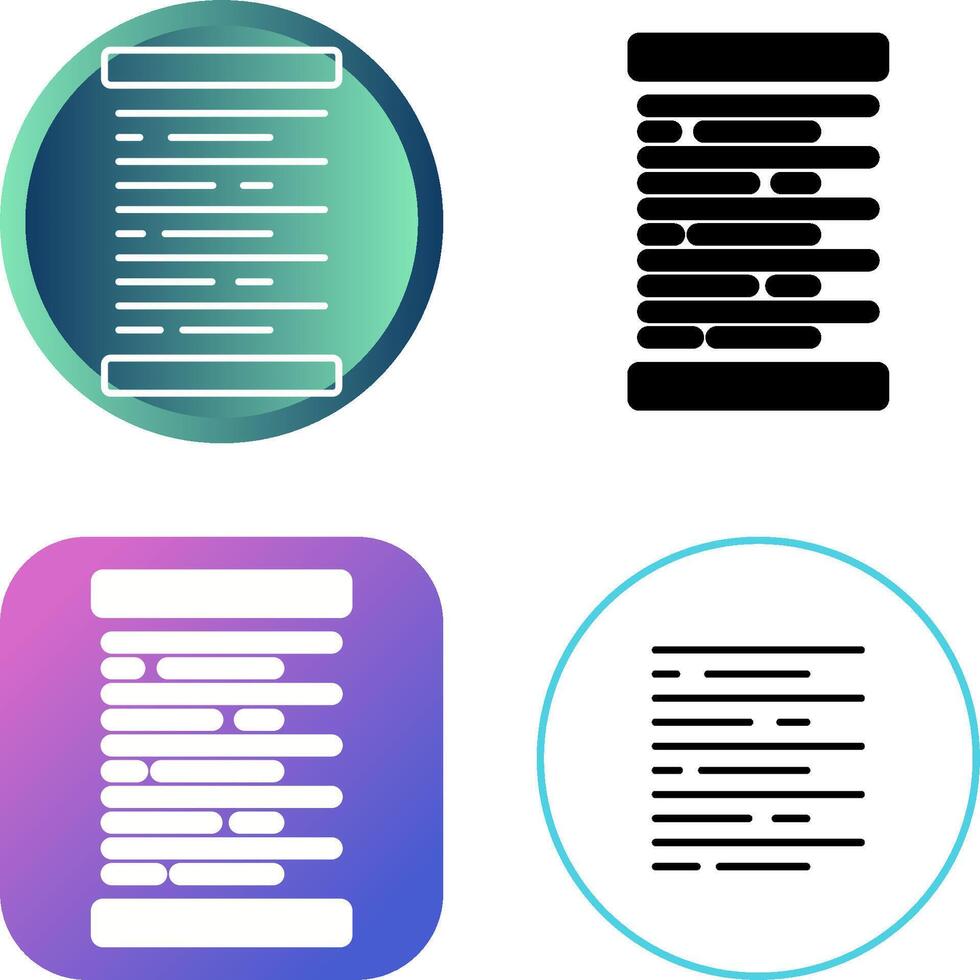 Left Alignment Vector Icon