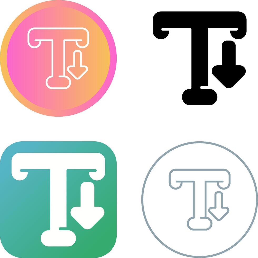 Typography Vector Icon