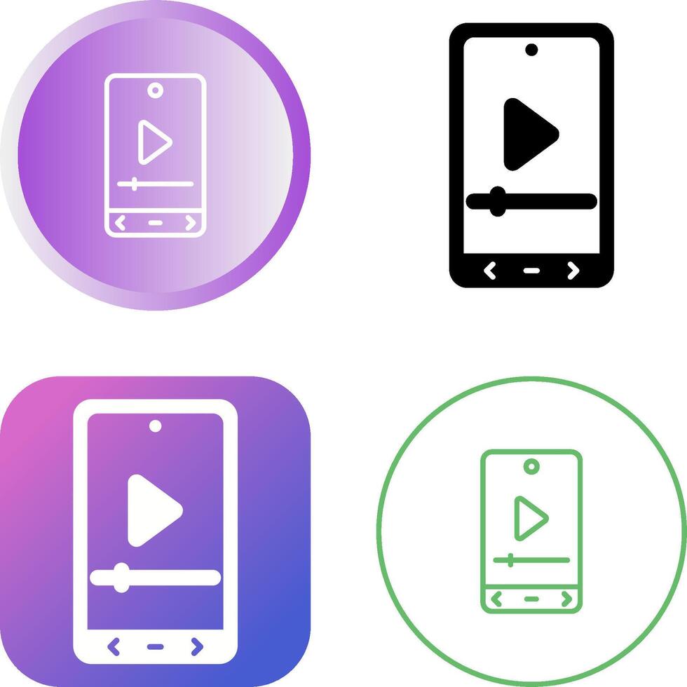 Video Player Vector Icon