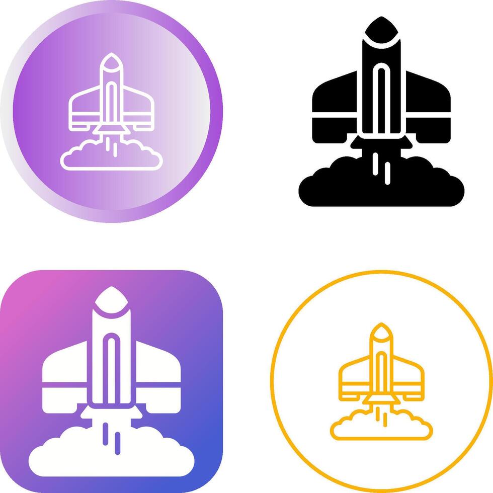 Rocket Launch Vector Icon