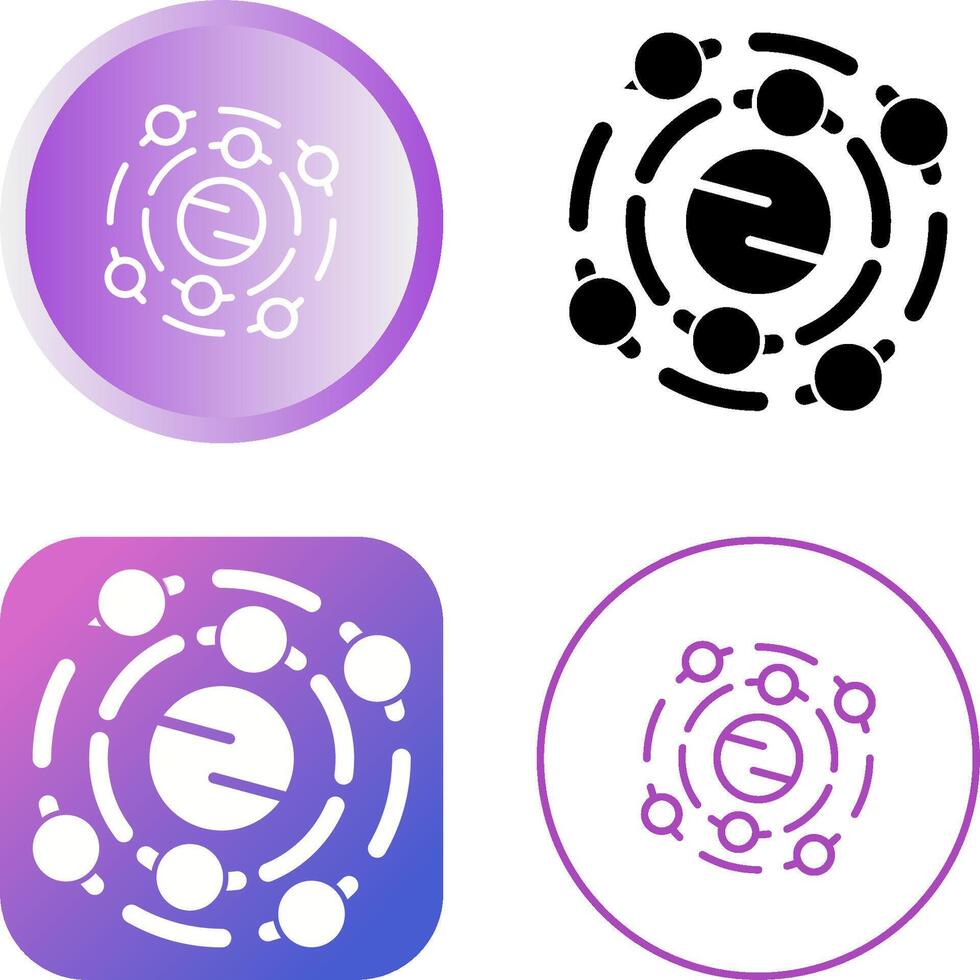 Solar System Vector Icon