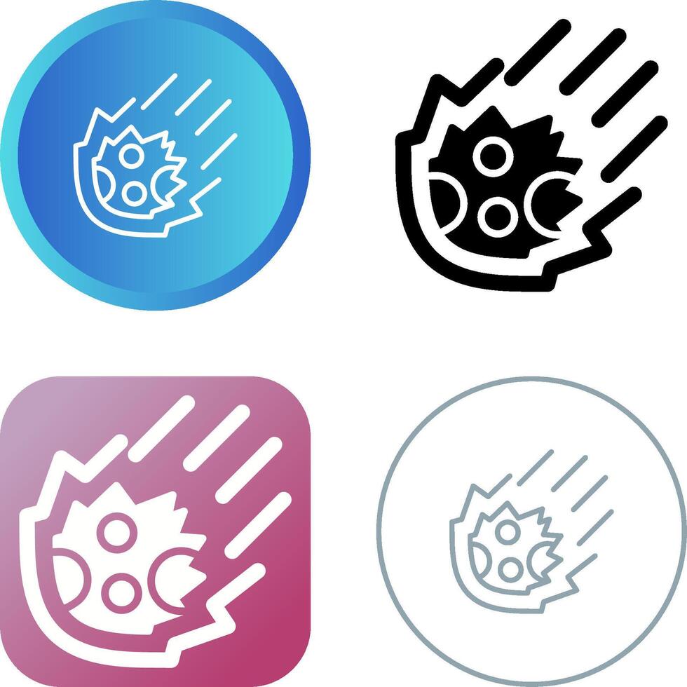 Meteor Vector Icon