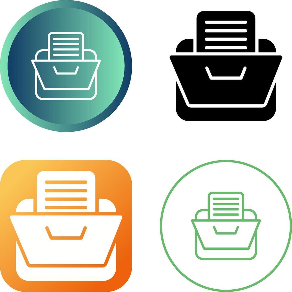 Filing Cabinet Vector Icon