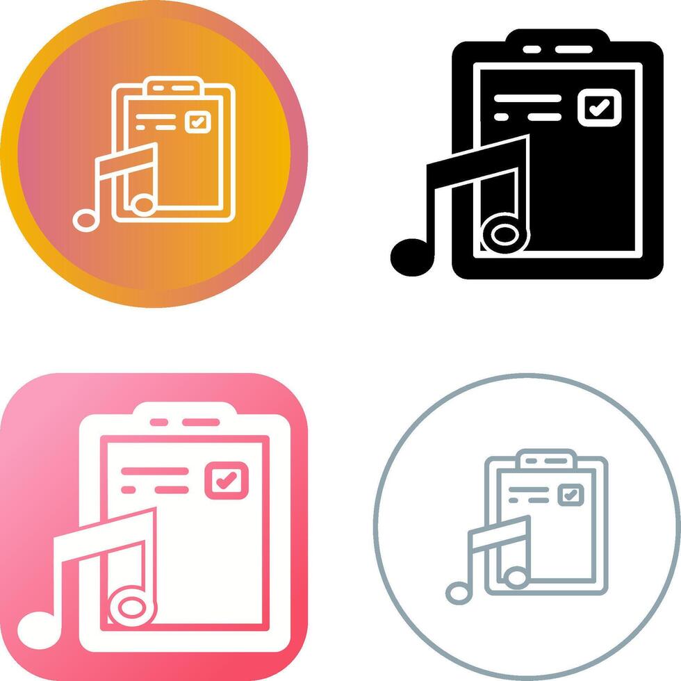 Music File Vector Icon