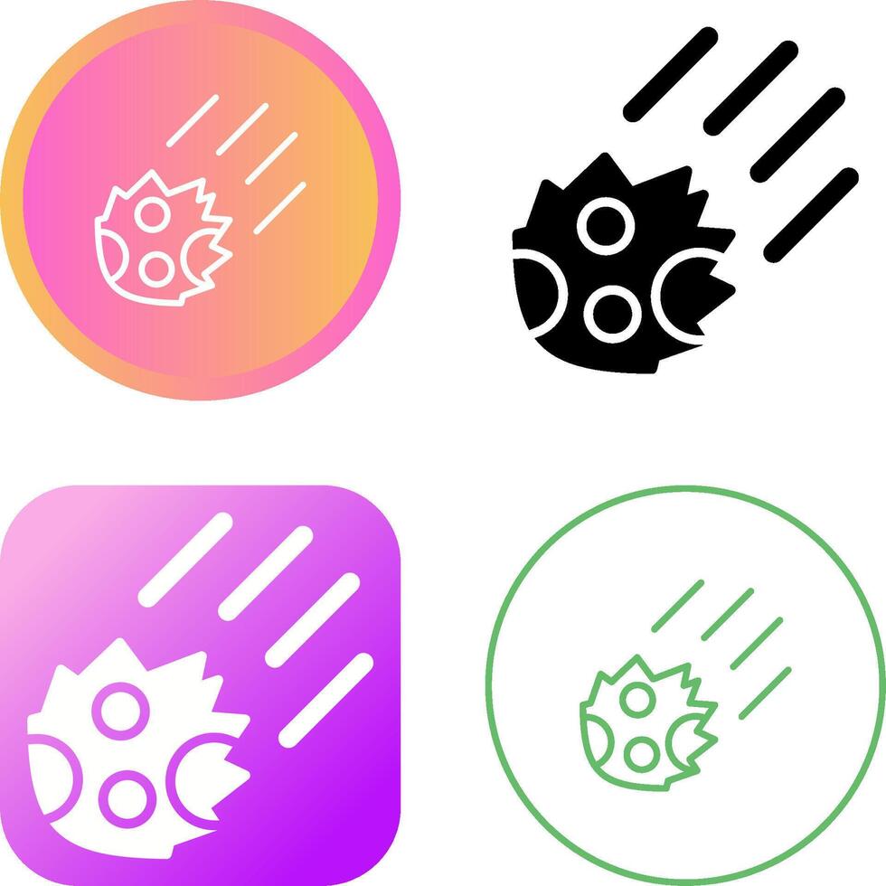 Meteor Vector Icon