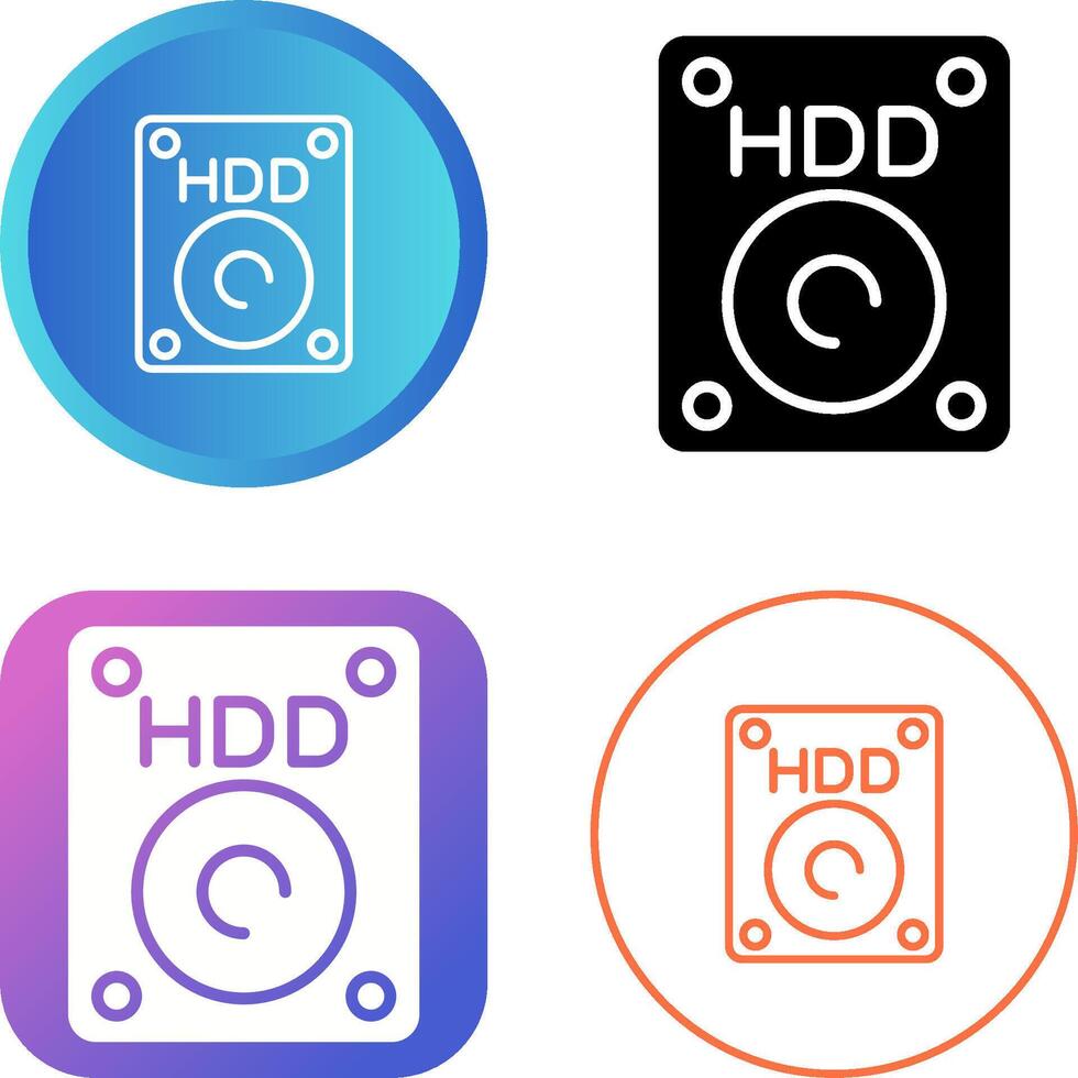 Hdd Vector Icon