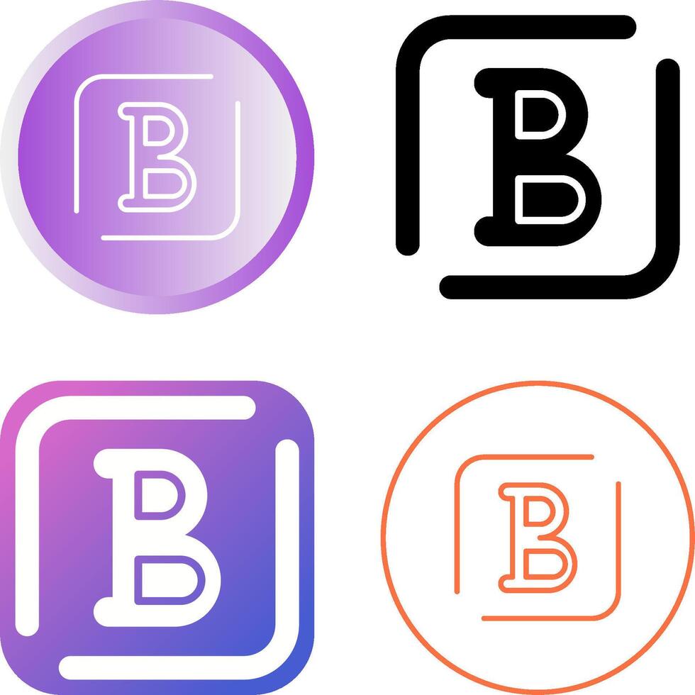 Bold Vector Icon