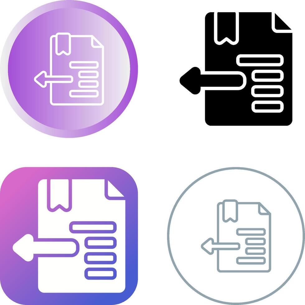 Indent Vector Icon