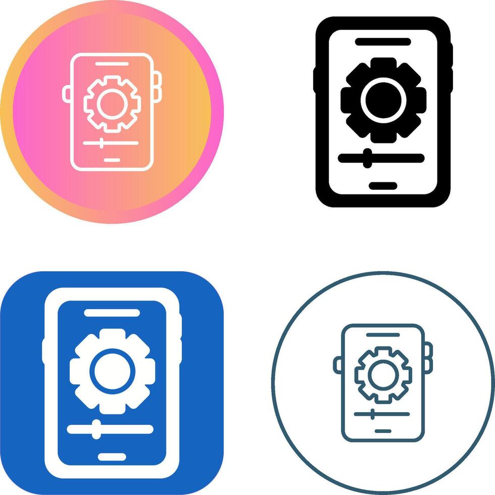 Smartphone Settings Vector Icon