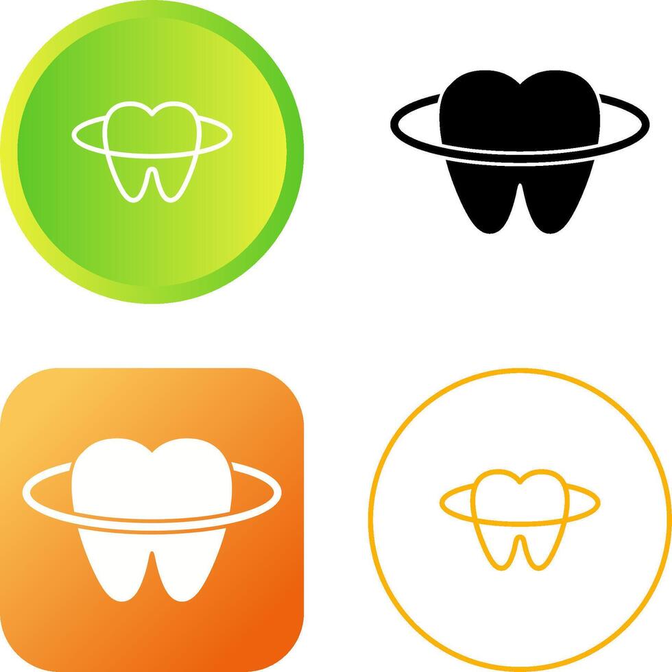 icono de vector de dientes