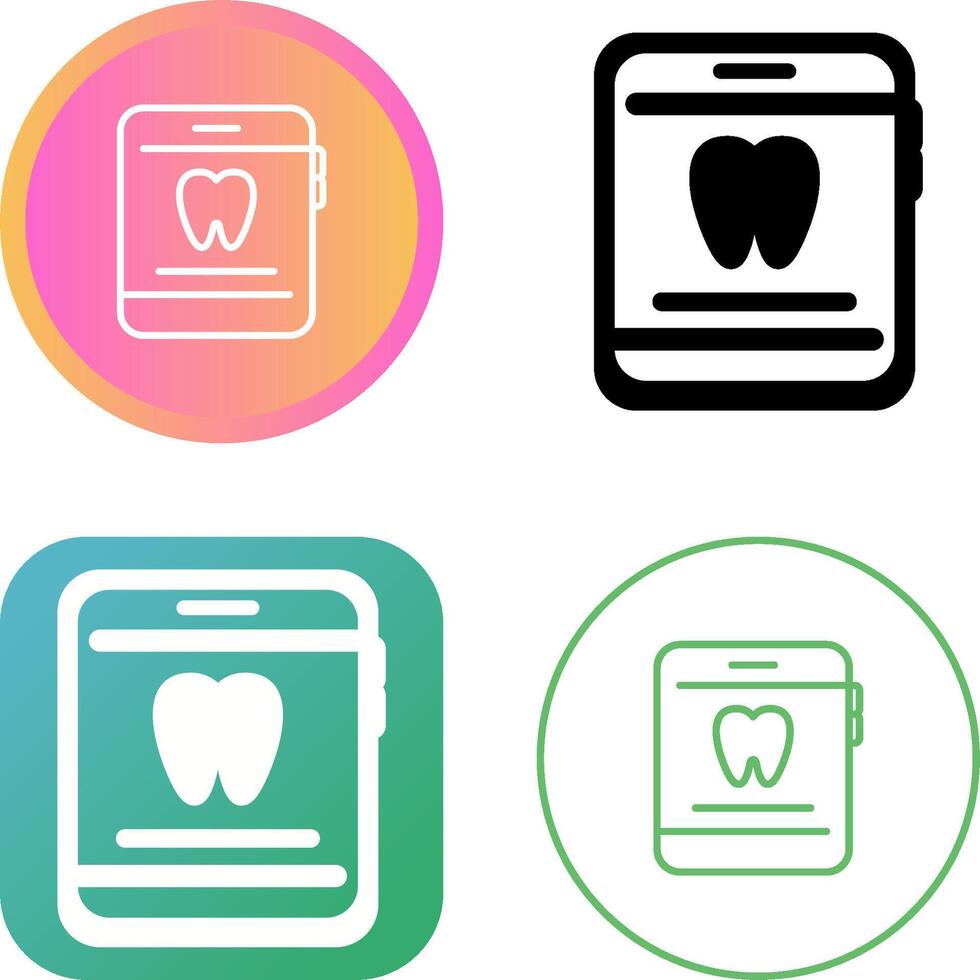 Dentist App Vector Icon