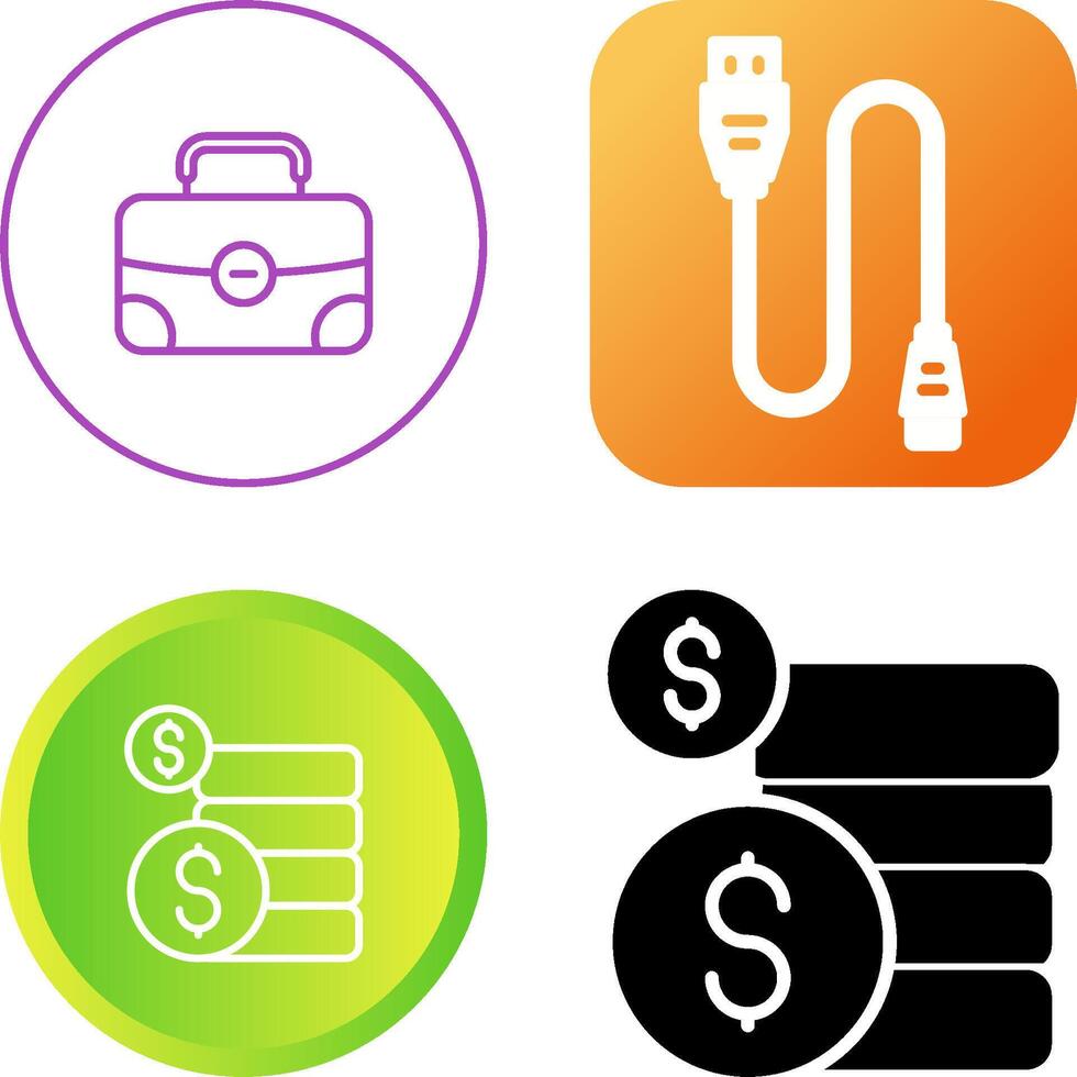 Coins Vector Icon