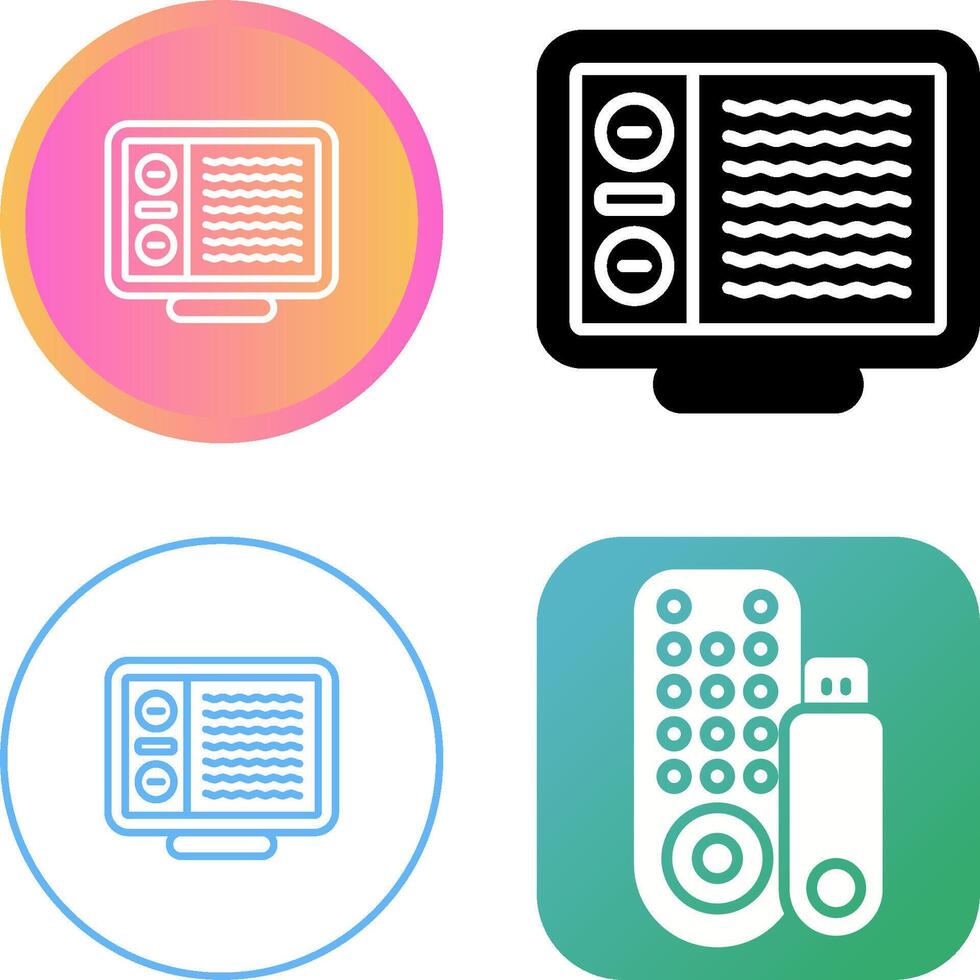 Desktop Computer Vector Icon