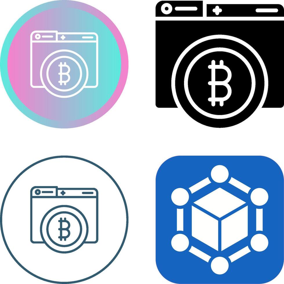 Bitcoin Vector Icon
