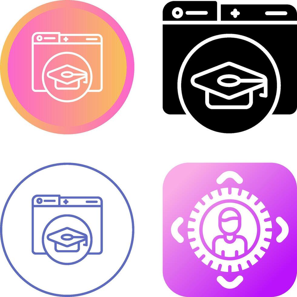 Online Education Vector Icon