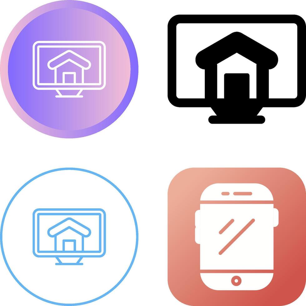 Desktop Screen Vector Icon