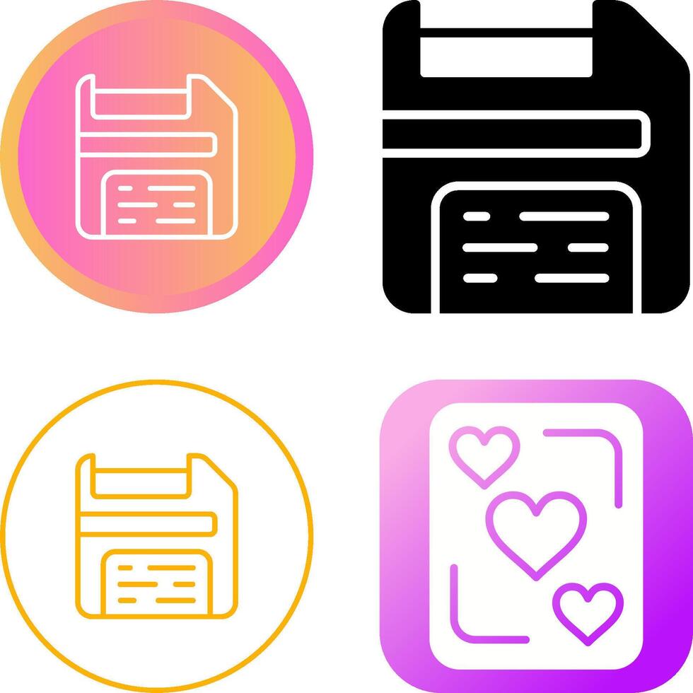 Floppy Disk Vector Icon