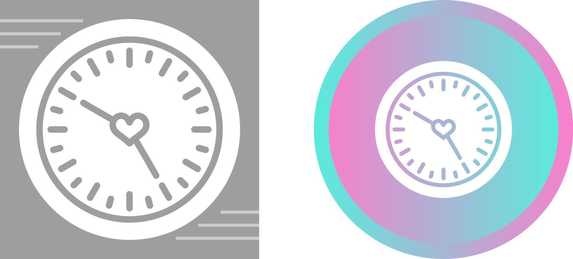Love clock Vector Icon