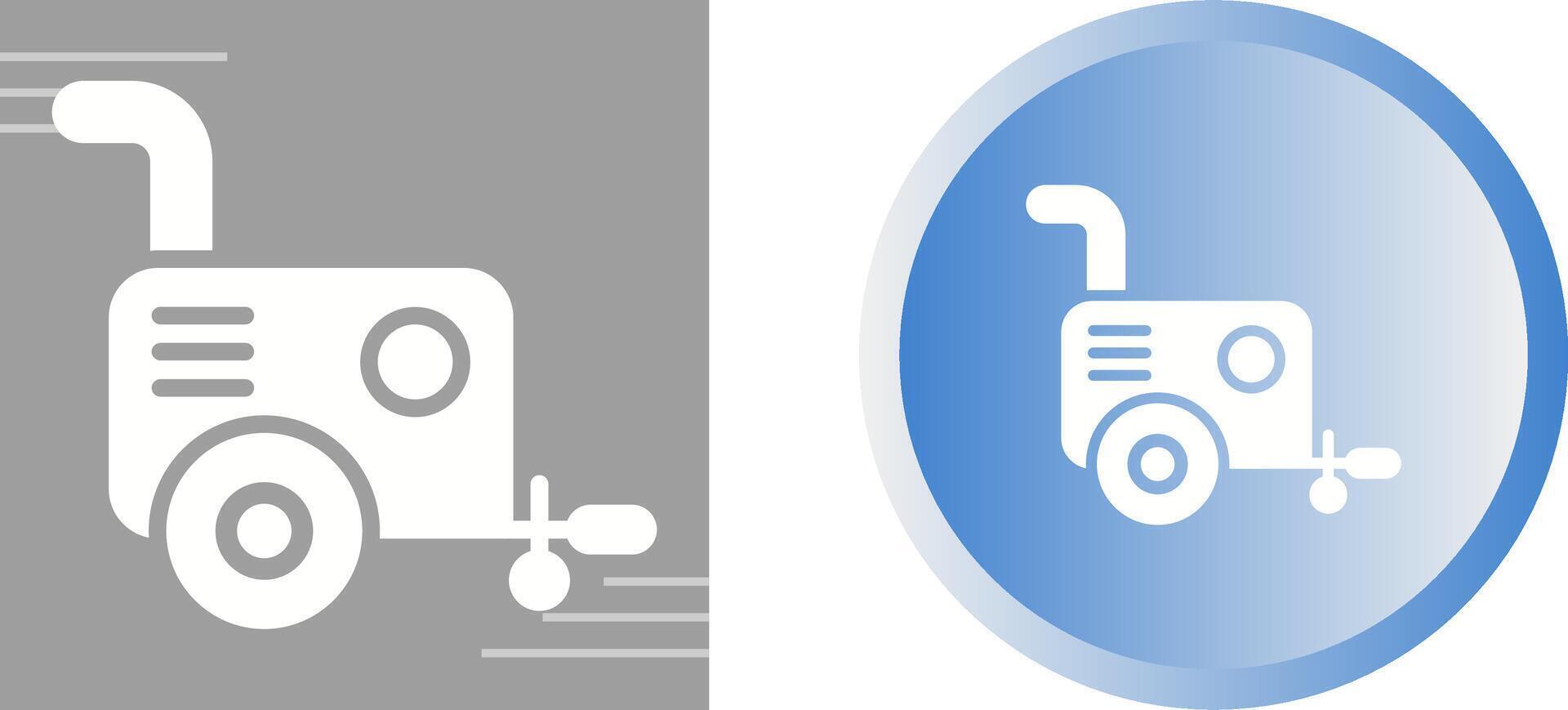 Portable air compressor Vector Icon