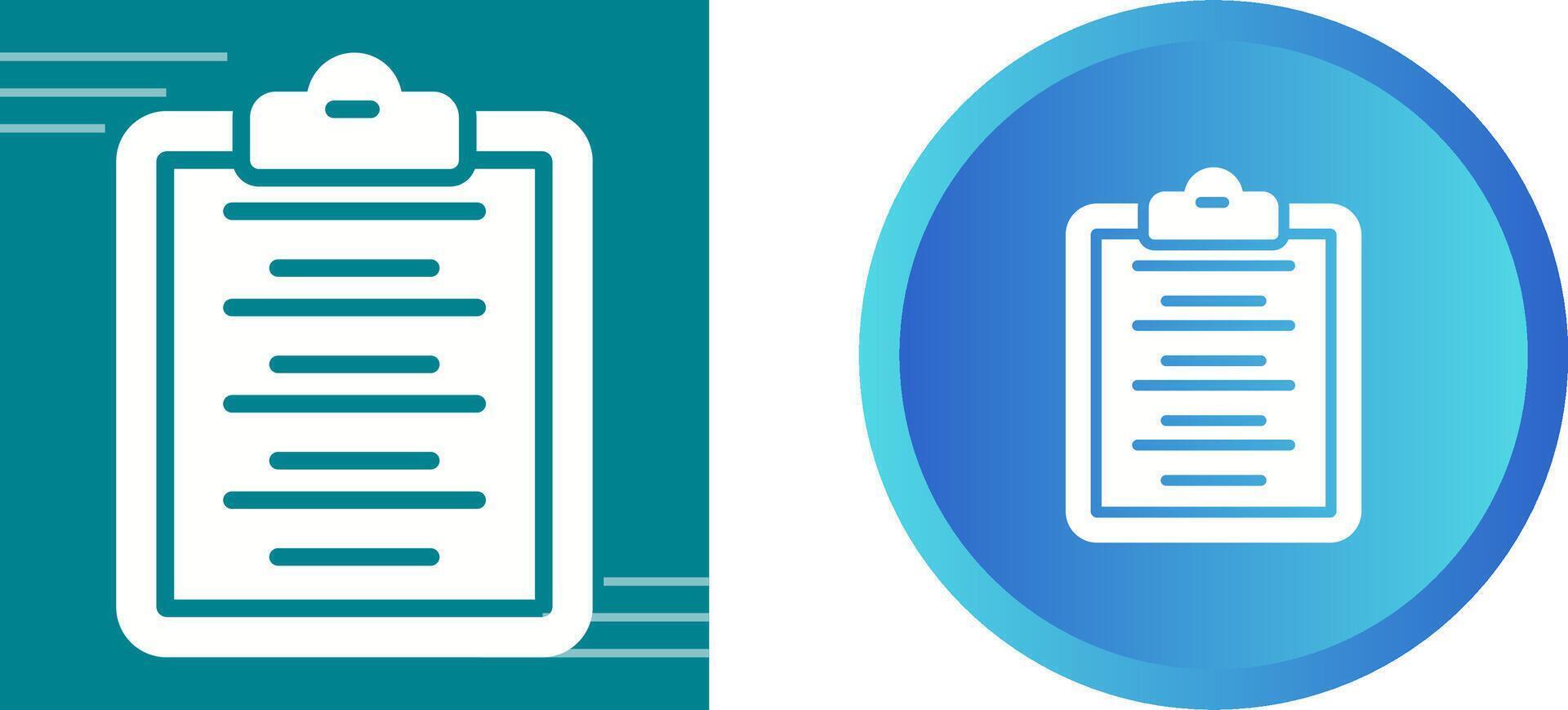 Writing Pad Vector Icon