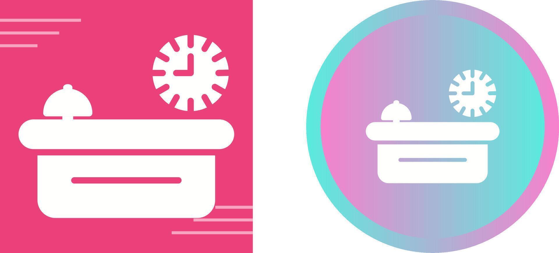 Customer Service Counter Vector Icon