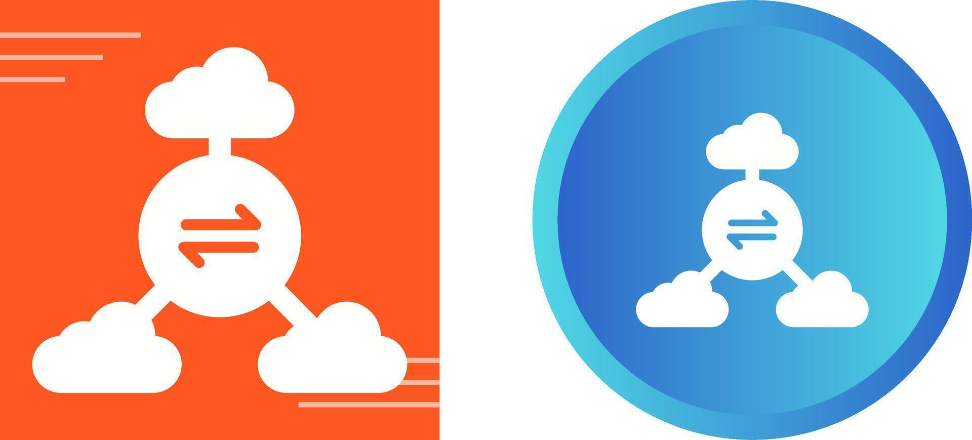 Multi-Cloud Vector Icon