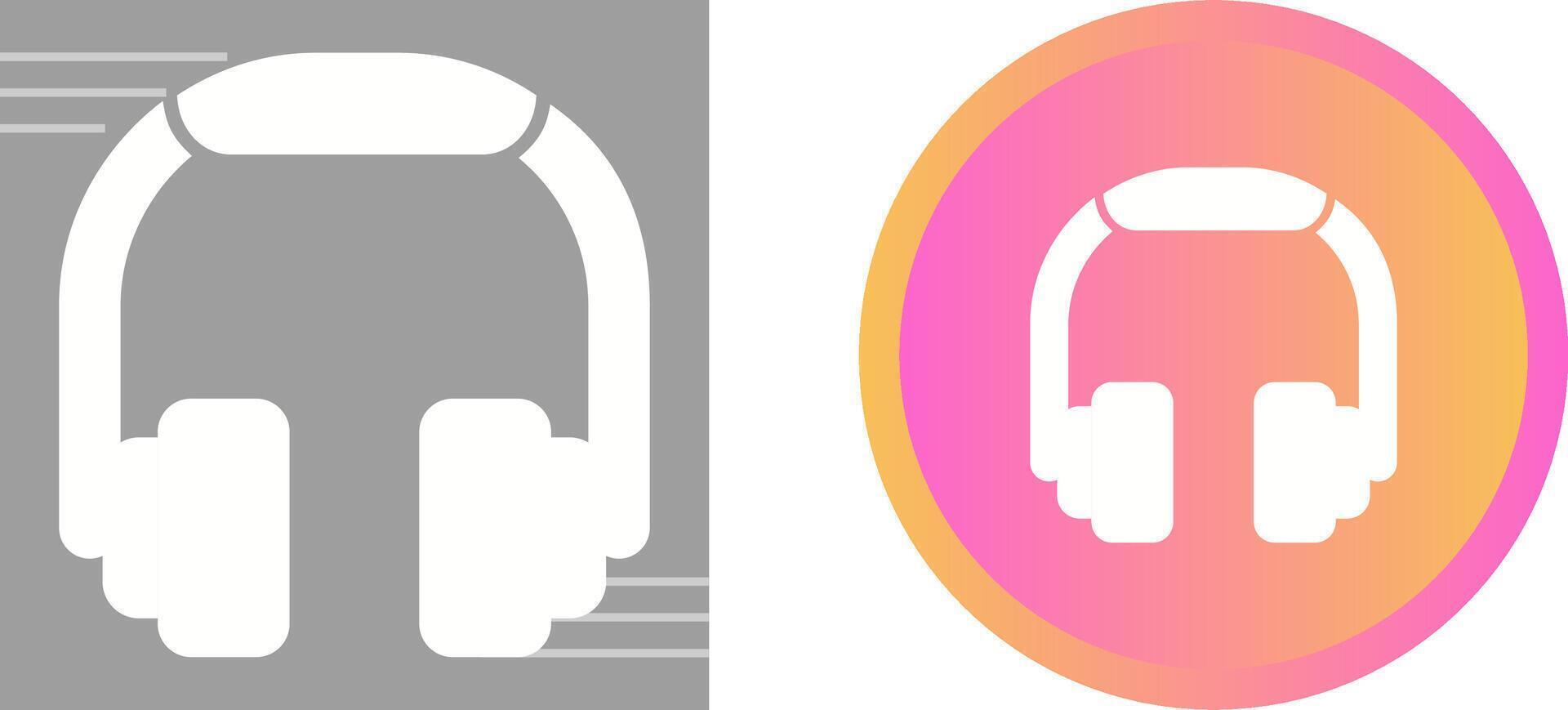 icono de vector de auriculares