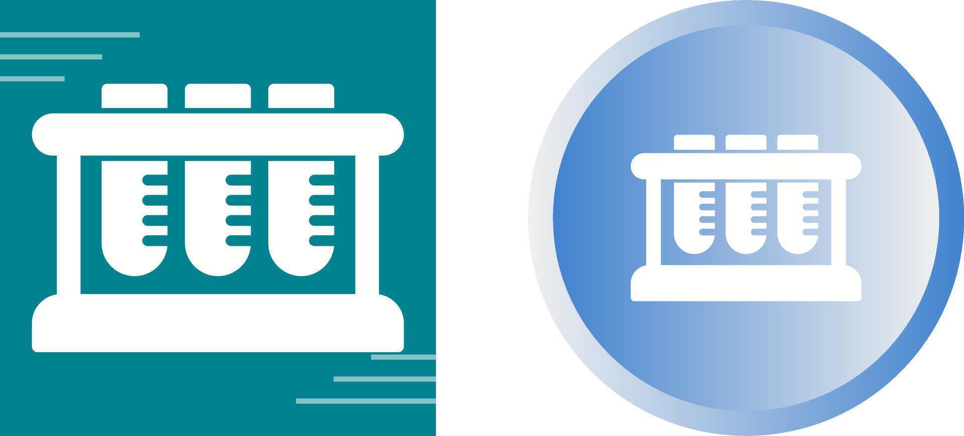 Test Tube Rack Vector Icon