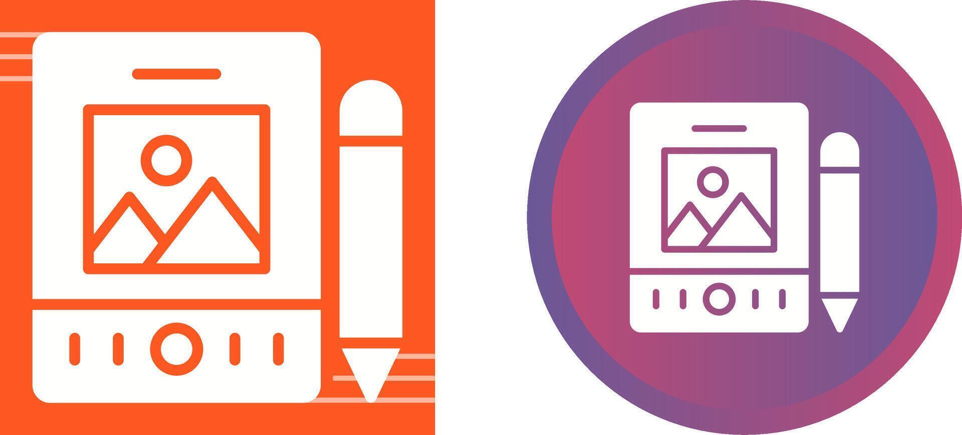 Pen Tablet Vector Icon