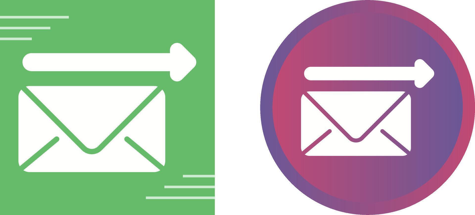Envelope with arrow Vector Icon