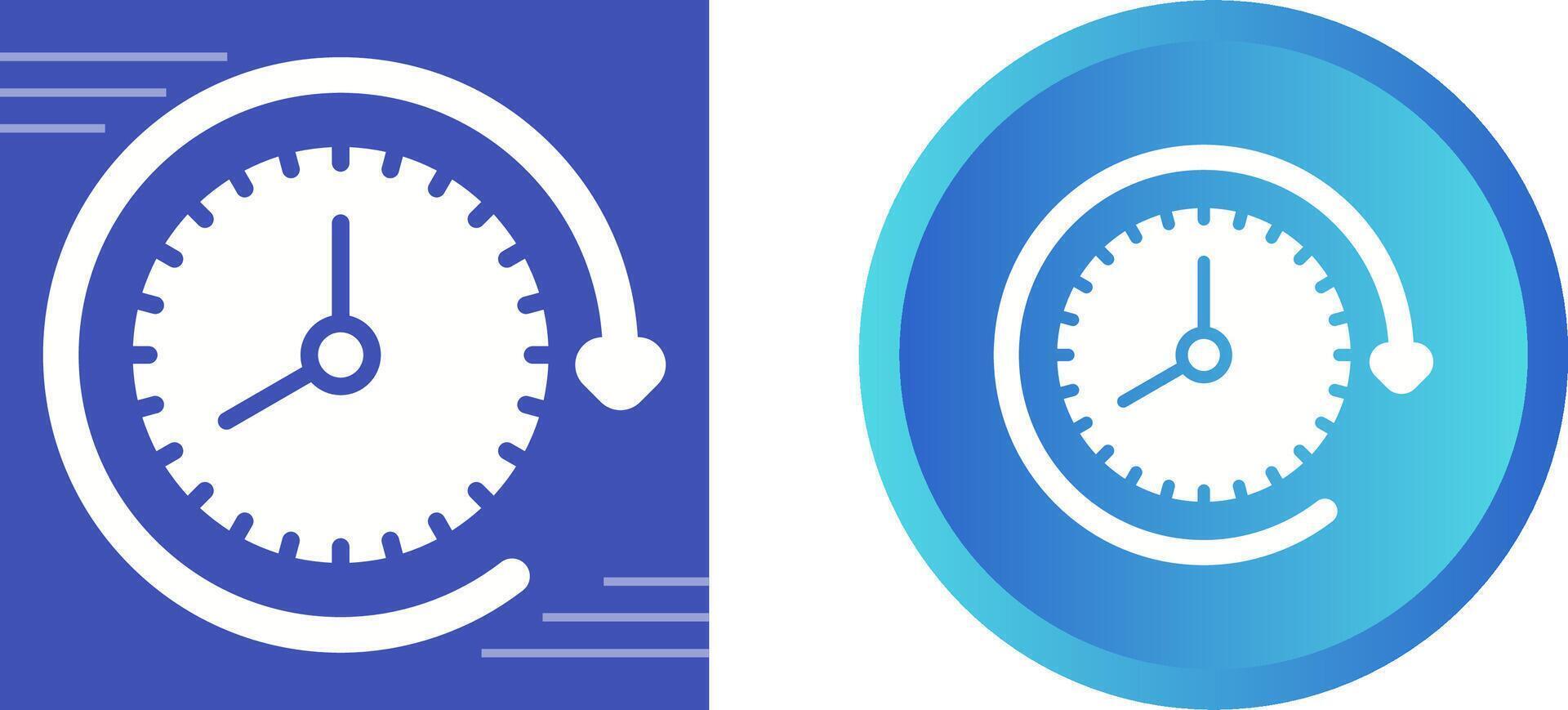 Clock with arrow Vector Icon