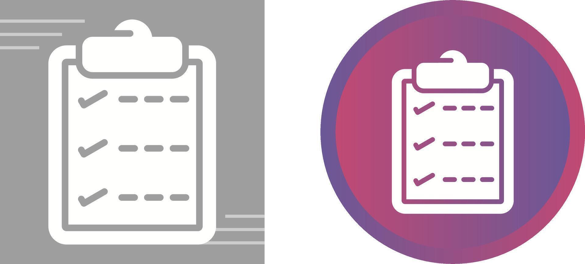 Task list with checkmarks Vector Icon