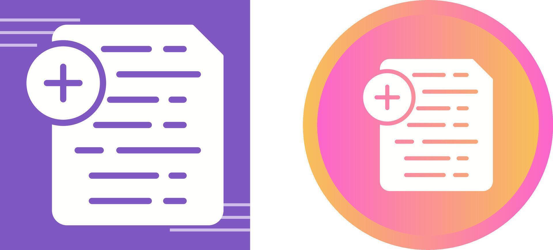 Document Insert Icon Vector Icon