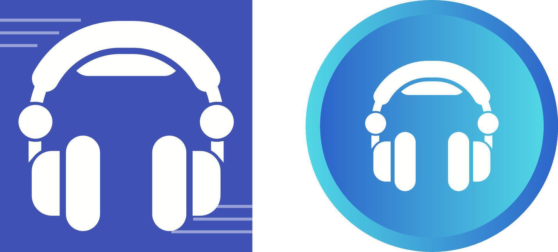 icono de vector de auriculares