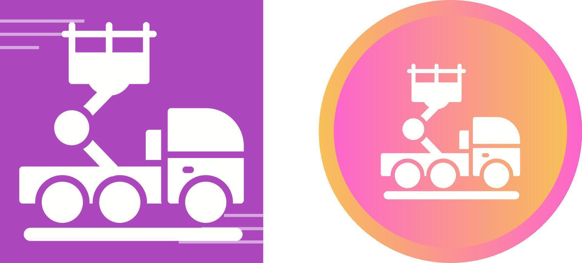 Ladder Truck Vector Icon
