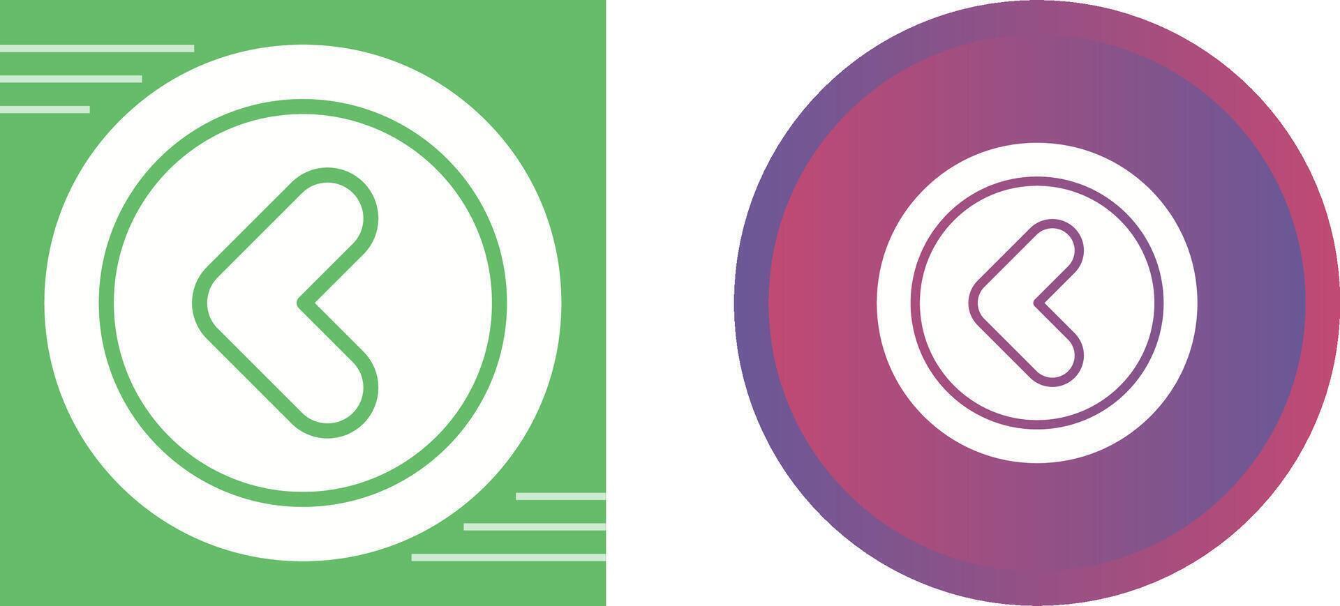 Angle Left Vector Icon