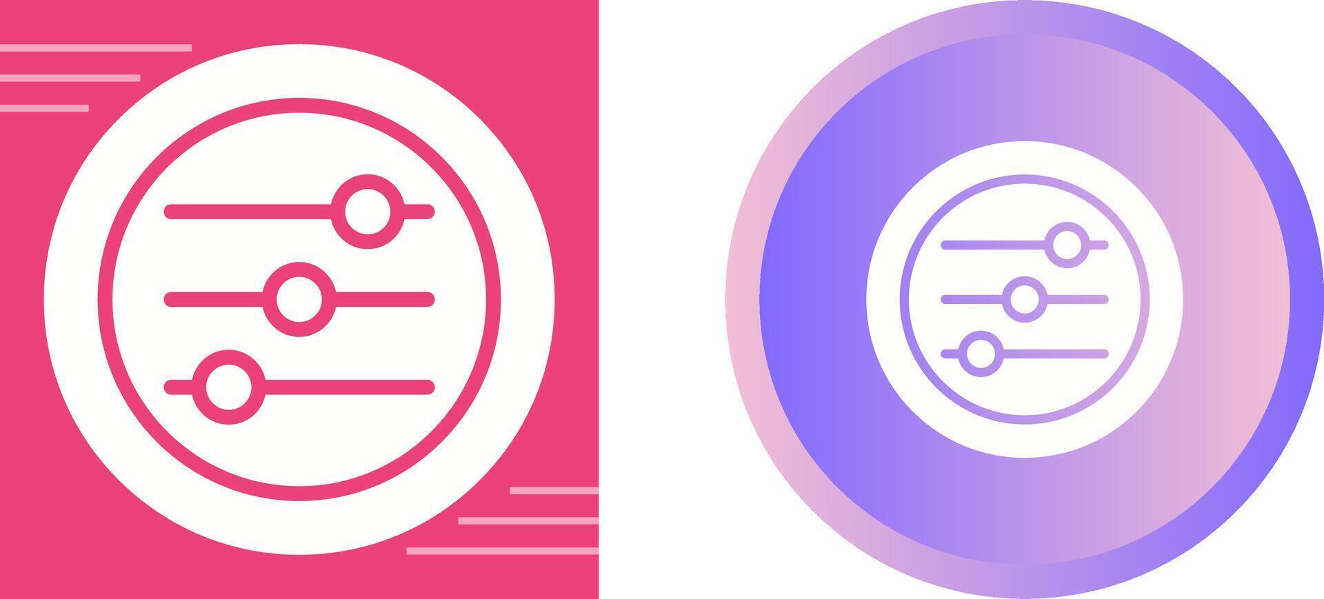 Settings Sliders Vector Icon