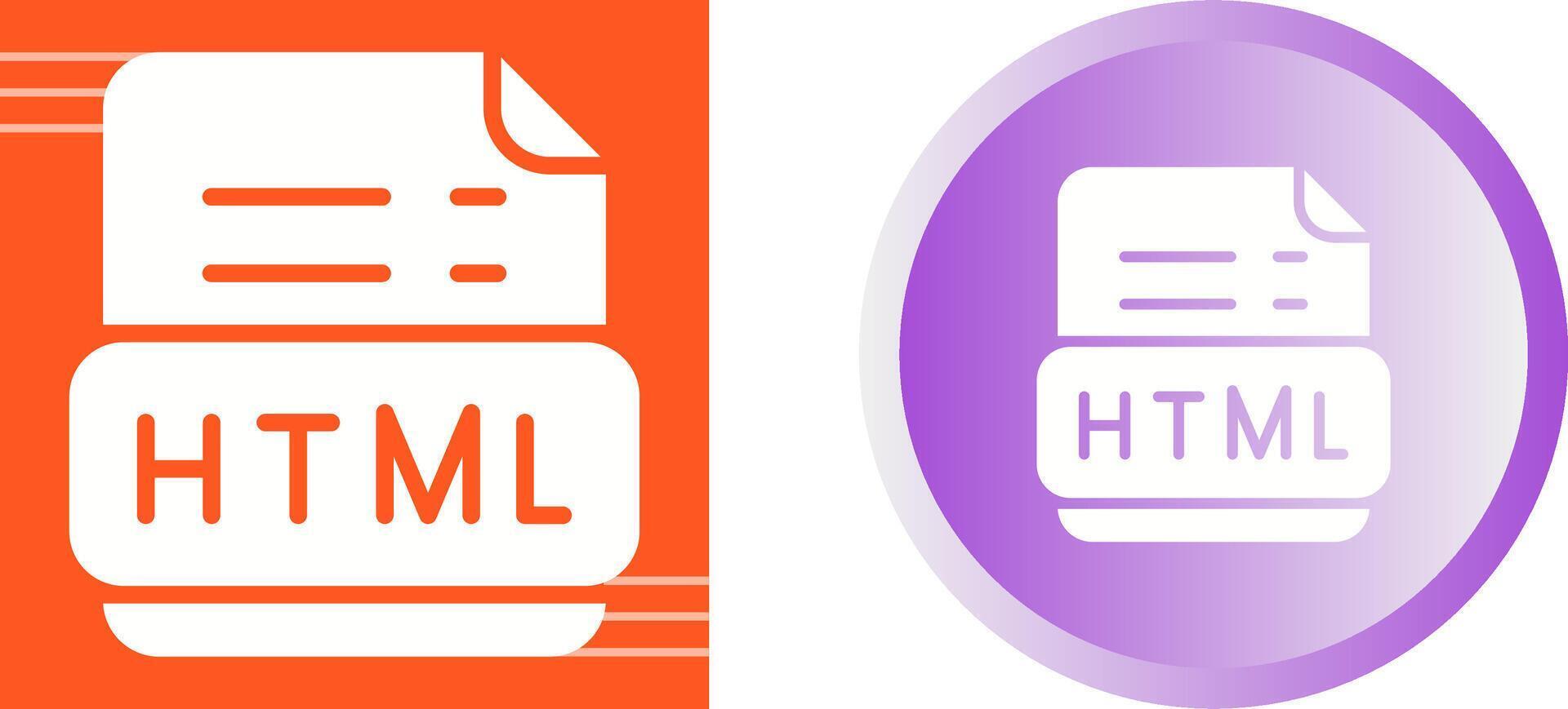 Html Vector Icon