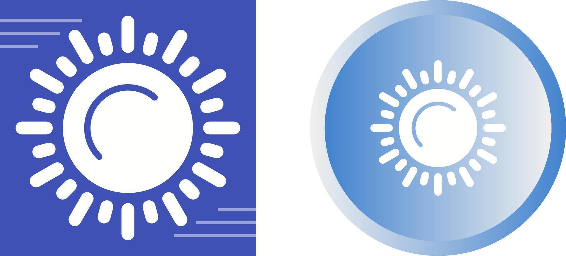 icono de vector de sol