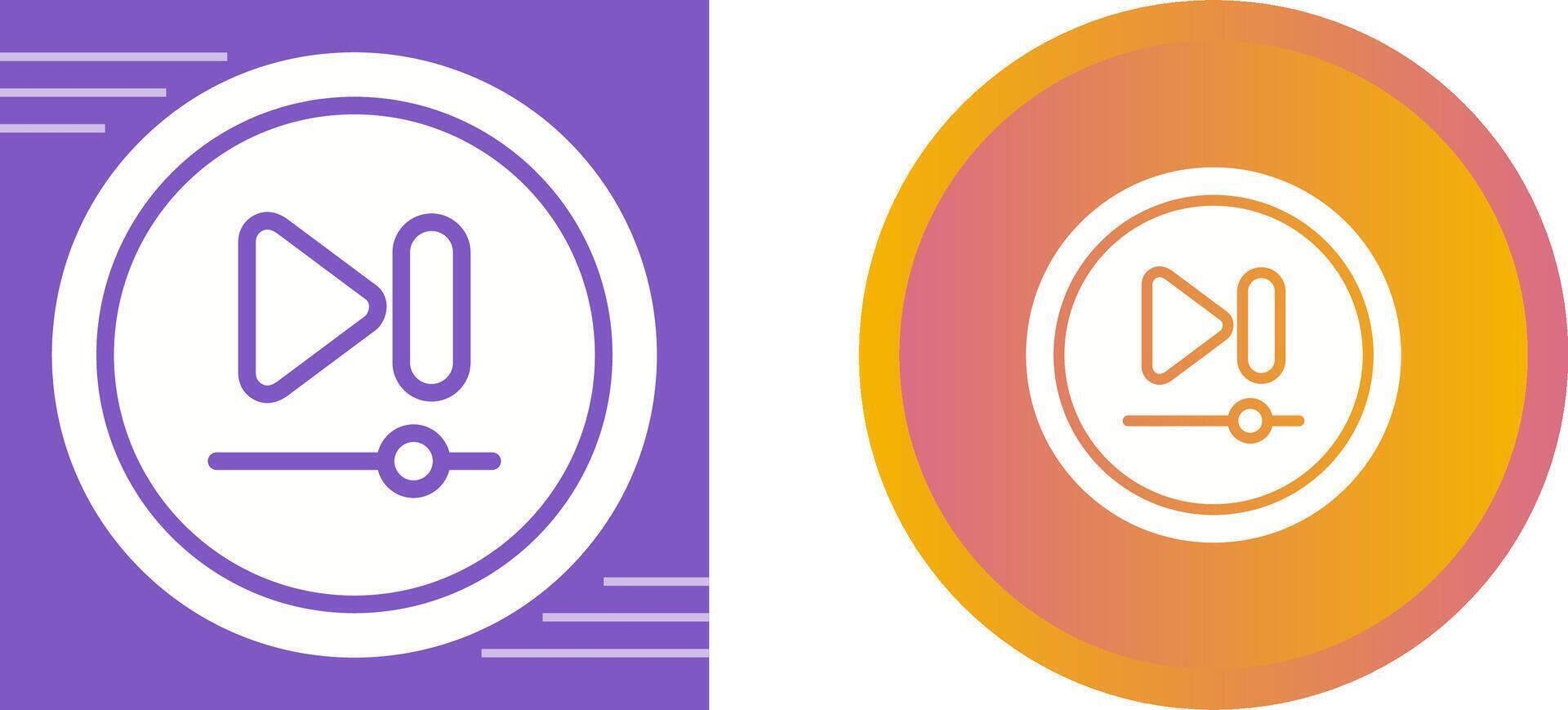 Video Next Track Button Vector Icon