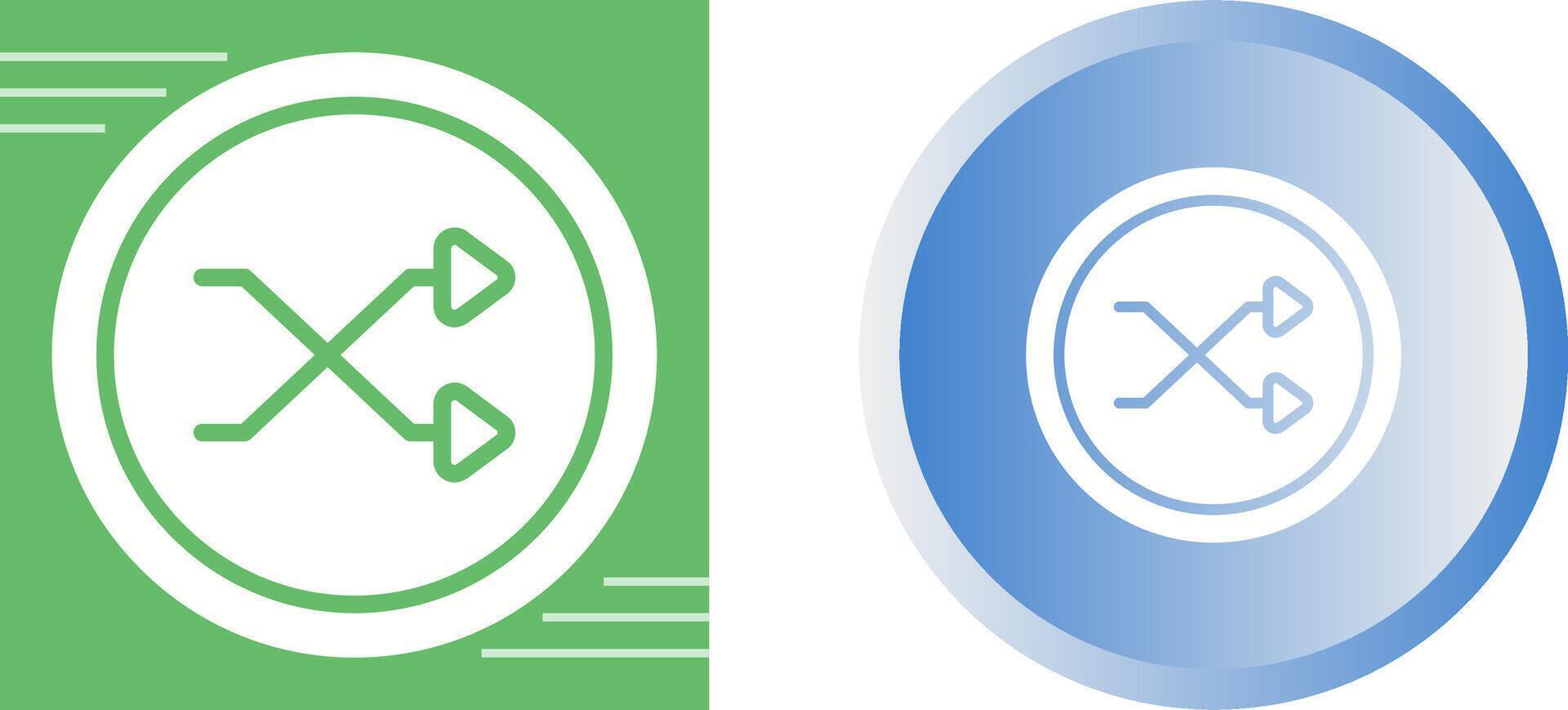 Shuffle Icon Vector Icon