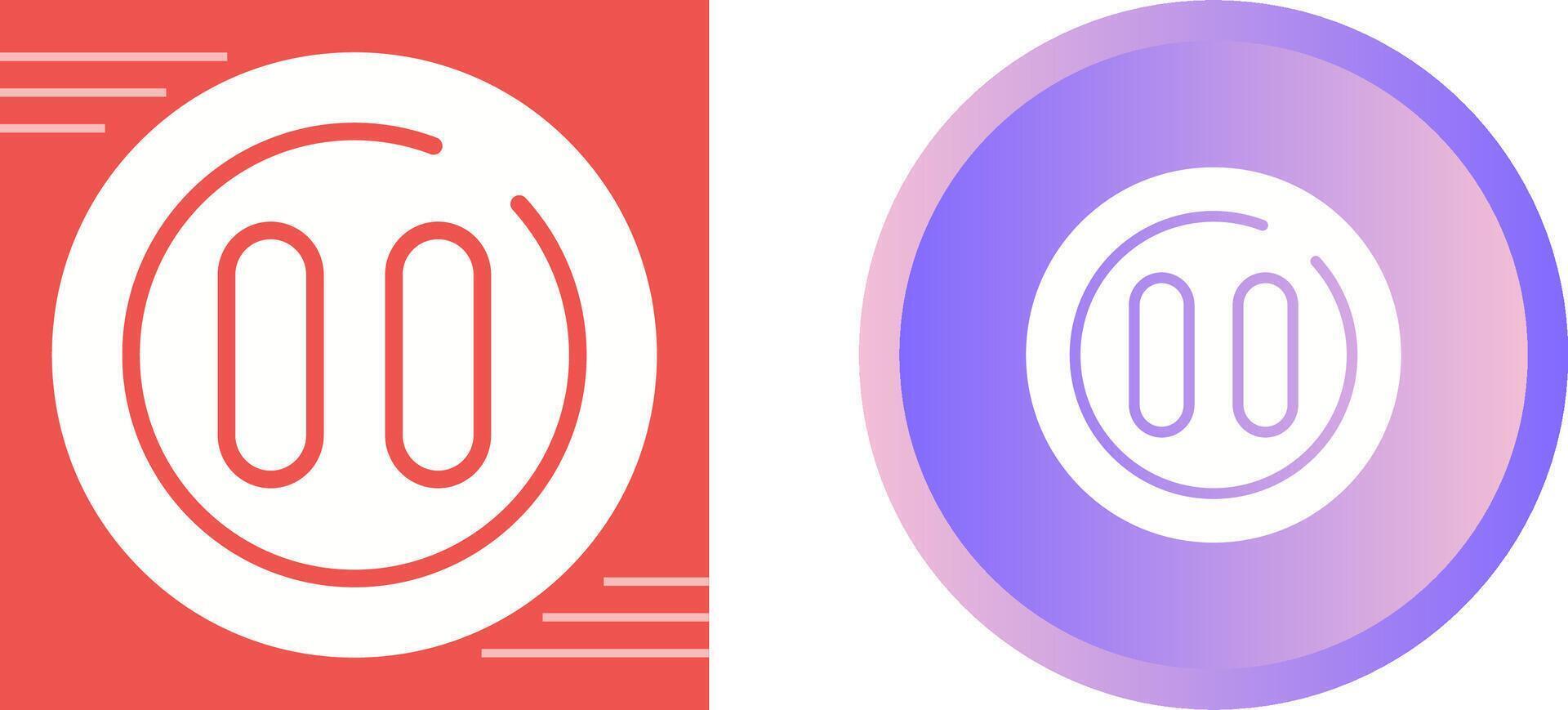 Pause Circle Vector Icon