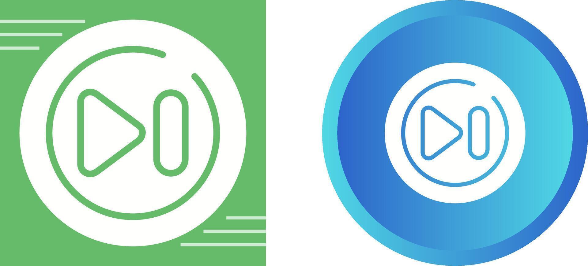 Fast Forward Circle Vector Icon