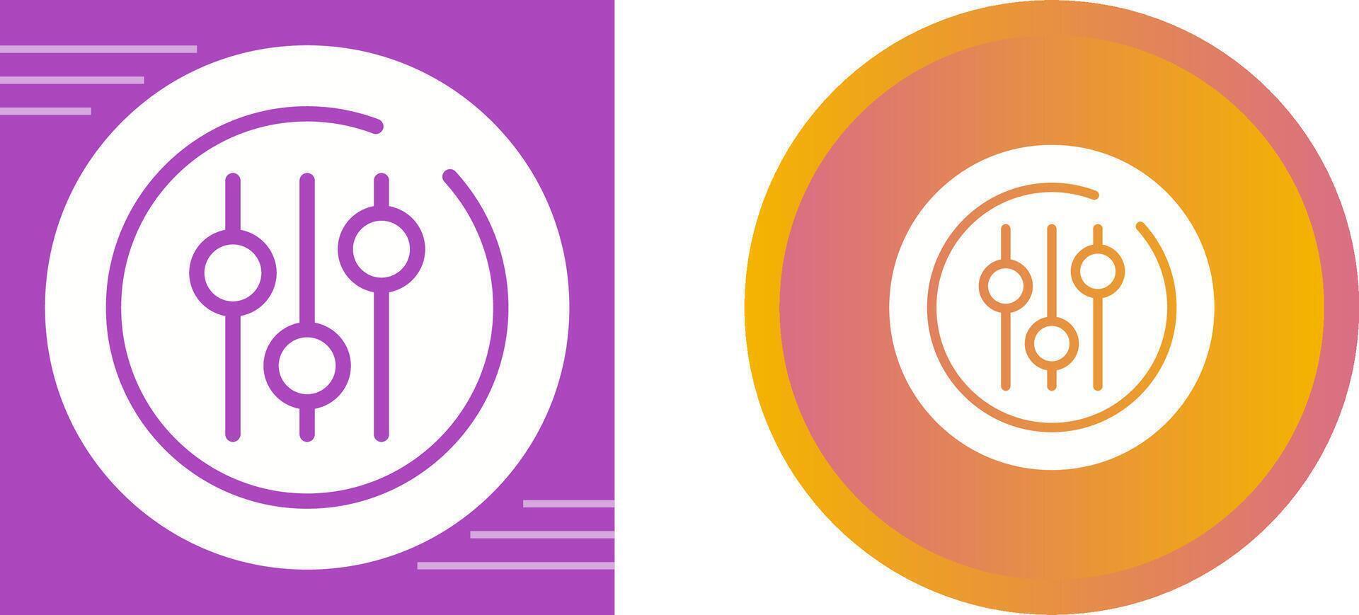 Audio Equalizer Circle Vector Icon