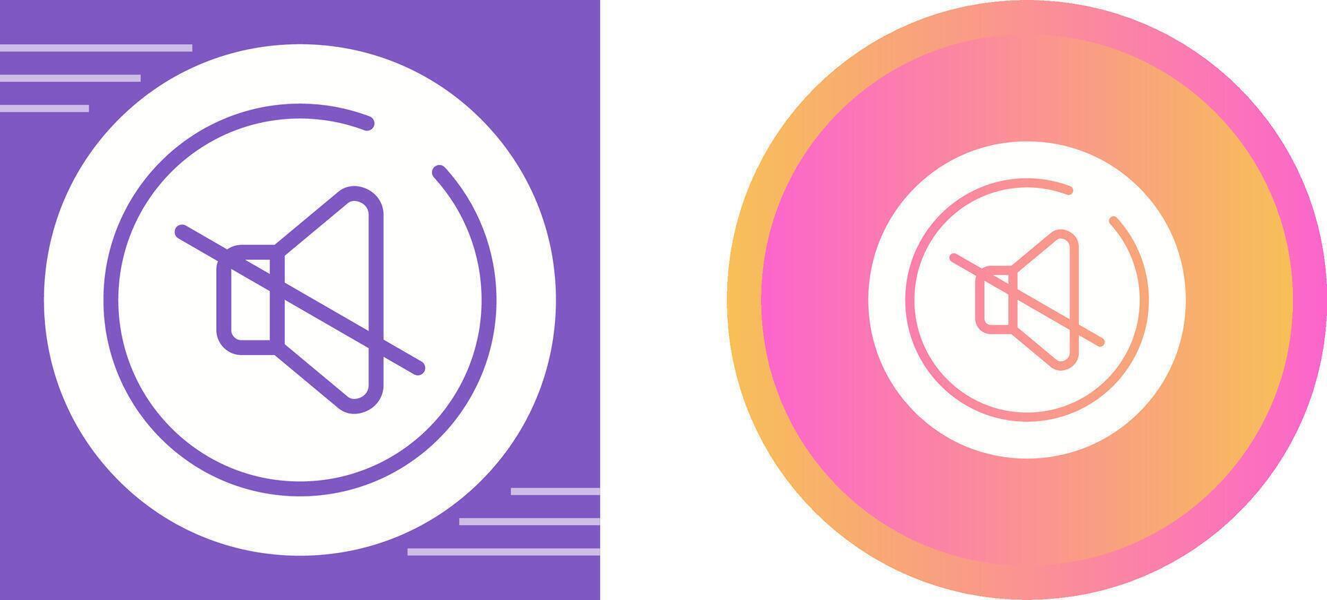 Volume Off Circle Vector Icon