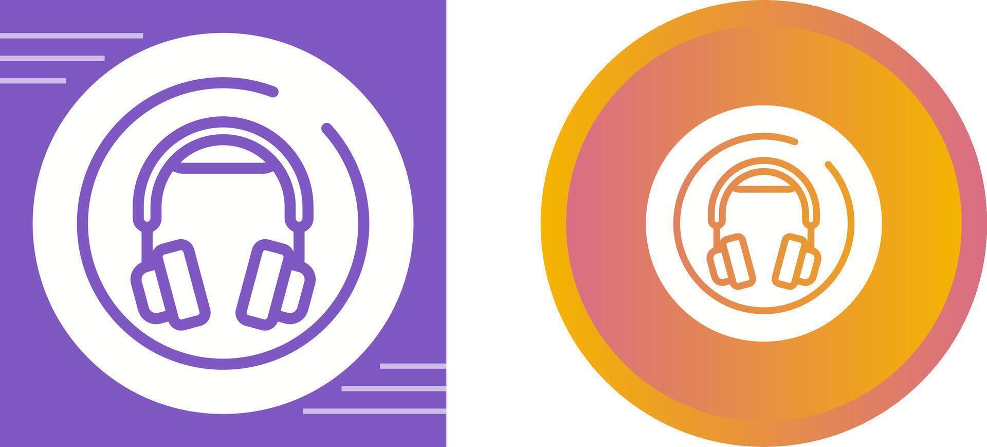 Headphones Circle Vector Icon