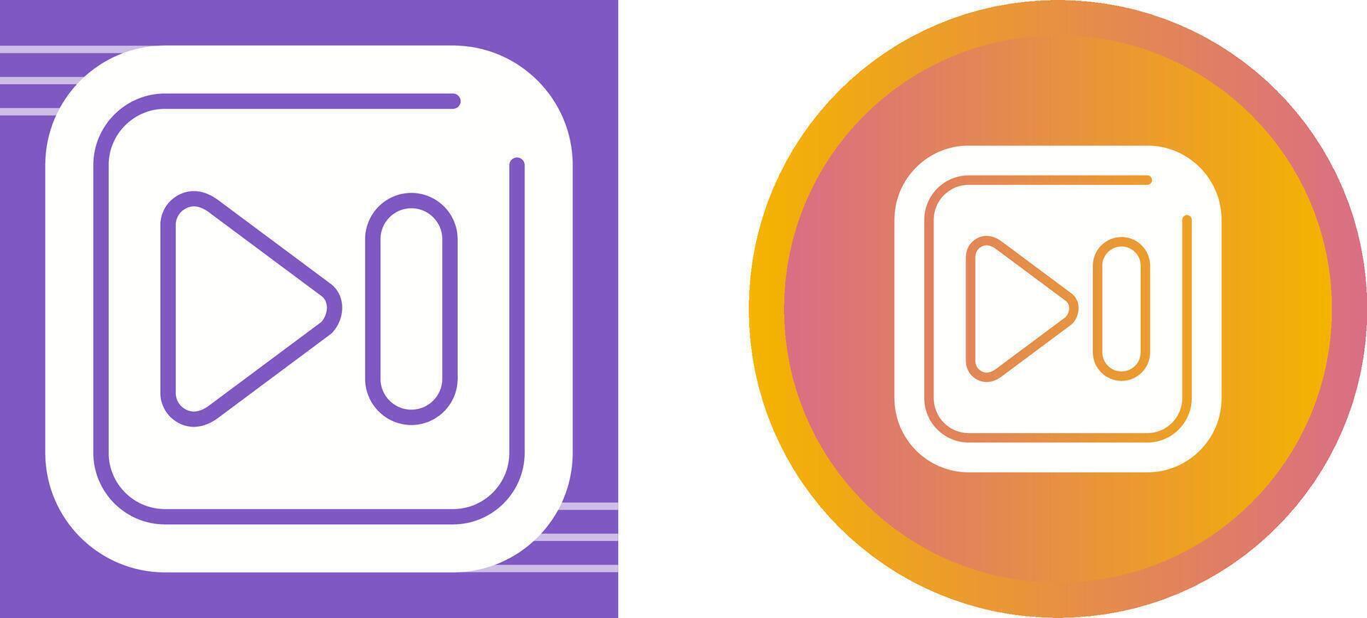 Next Track Square Vector Icon