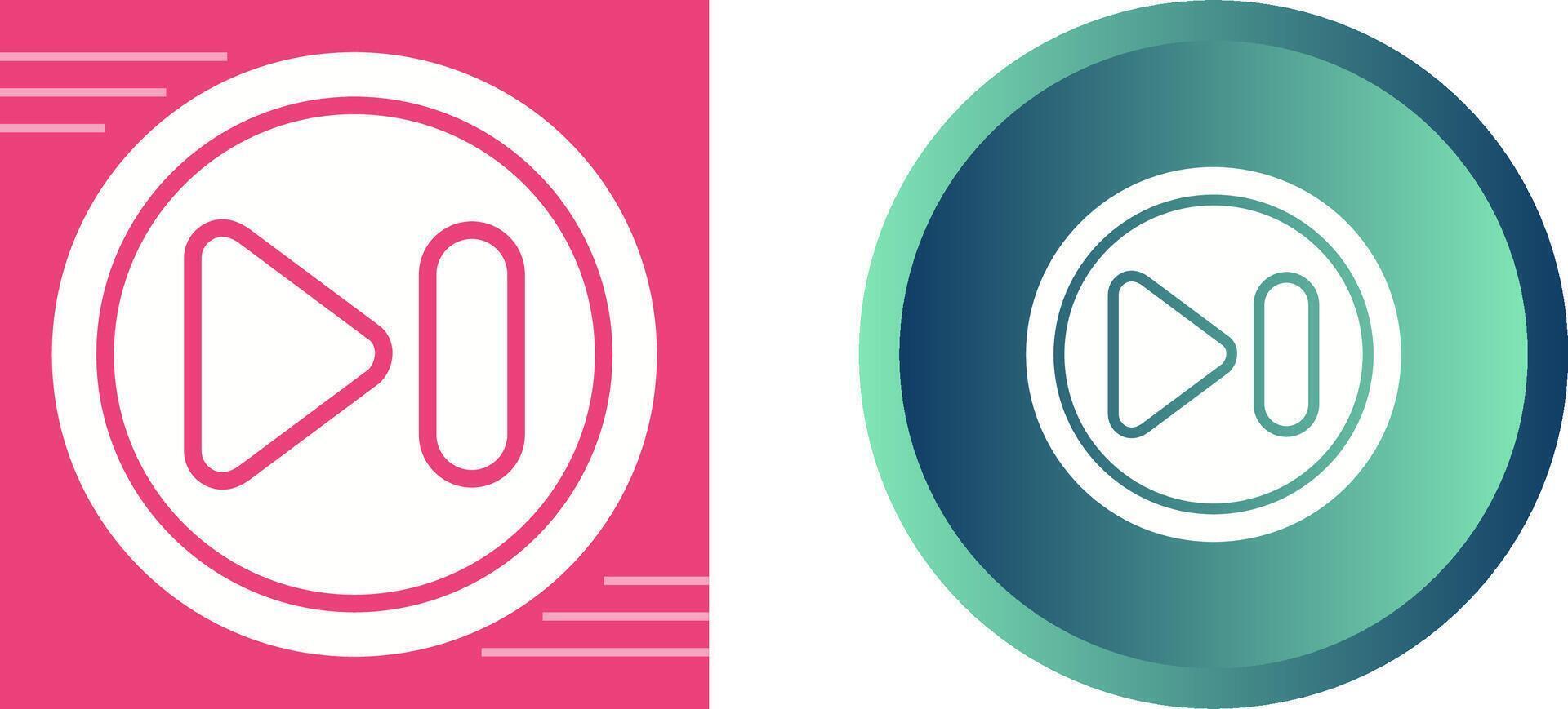 Next Track Button Vector Icon