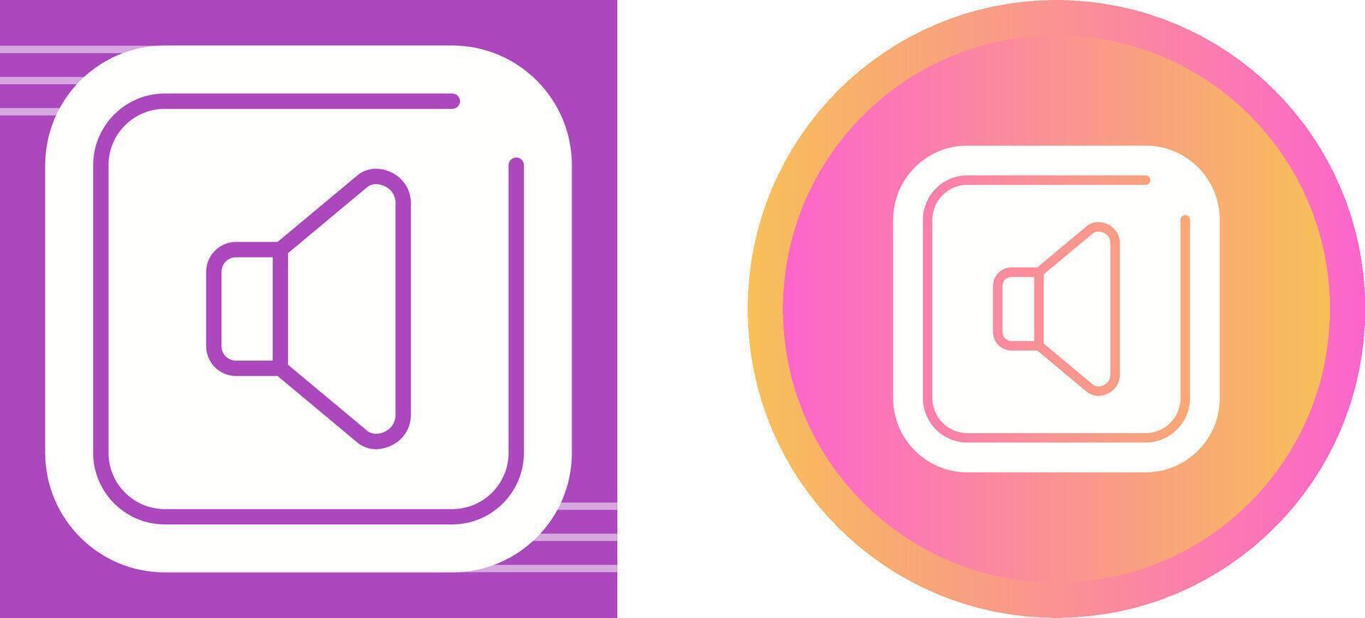 Speaker Square Vector Icon